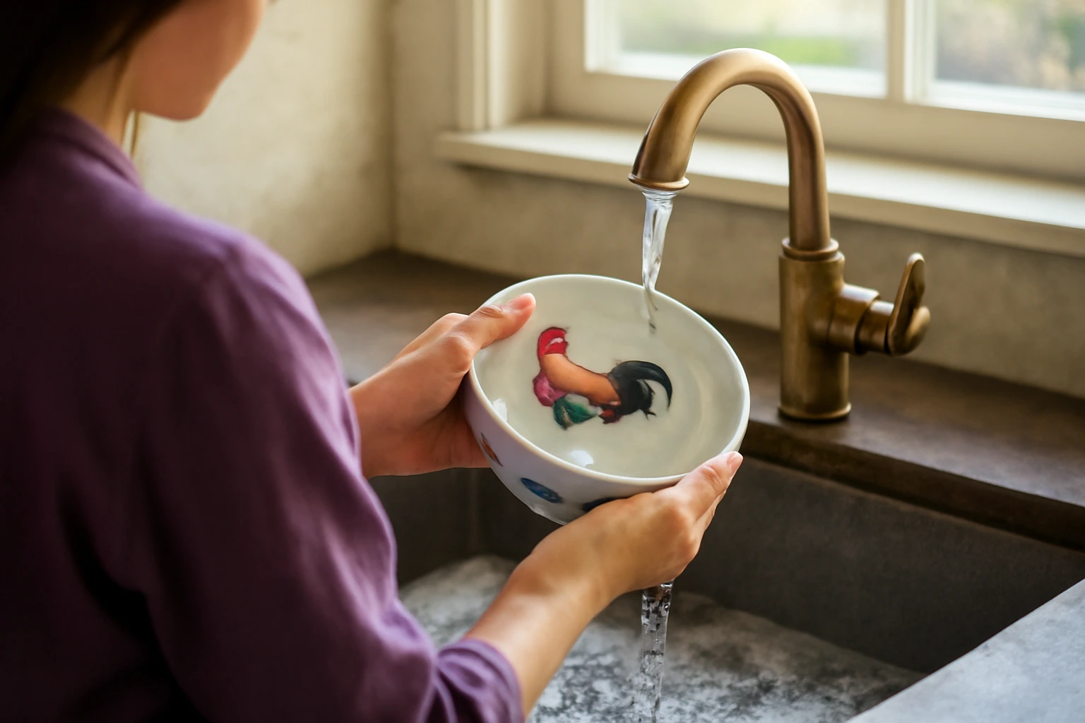 Bát đĩa gốm sứ cũ của ông bà còn dùng ăn uống được không: men màu, vết nứt, lò vi sóng và cách dùng an tâm