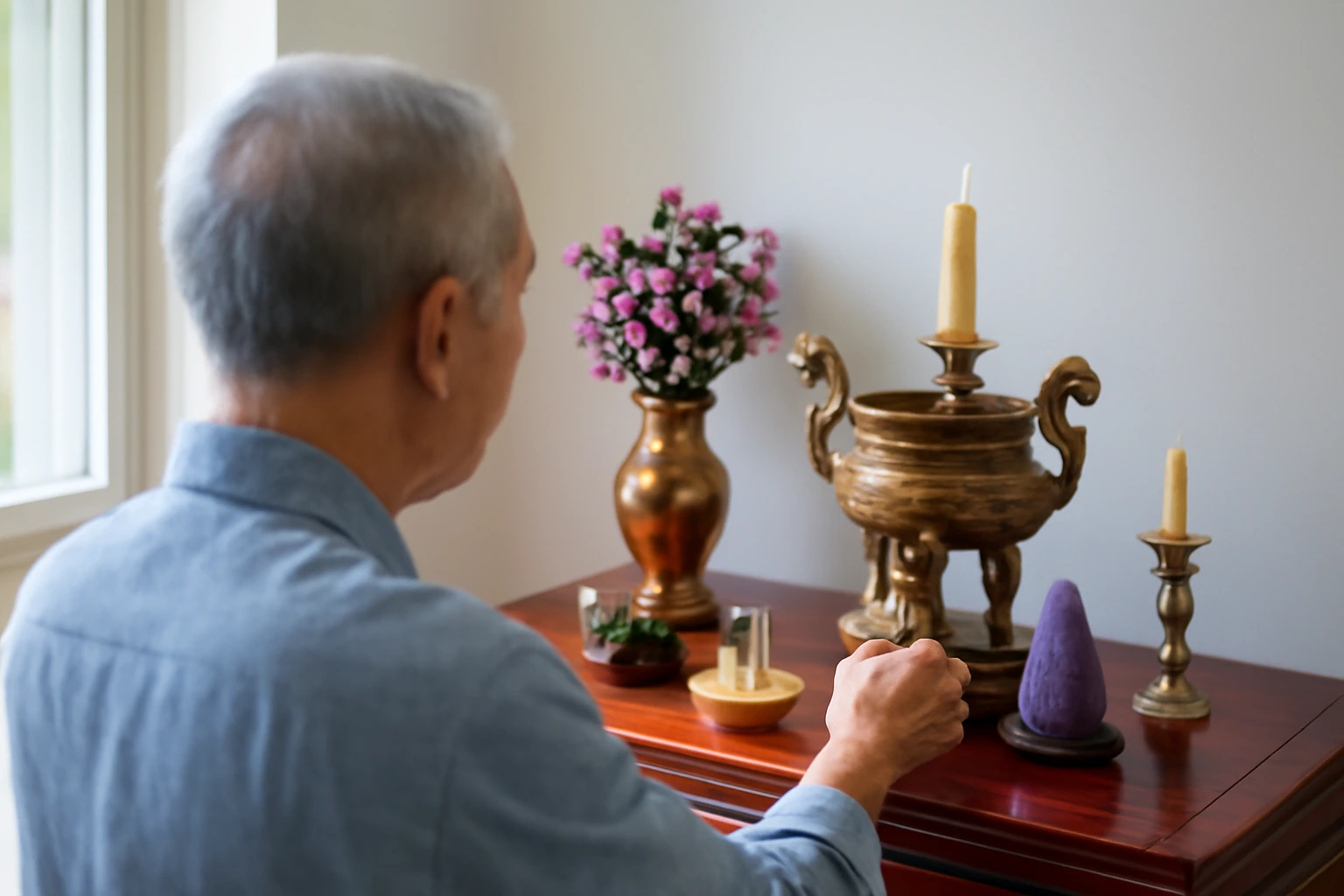 Đồ thờ gia tiên có phải gia bảo không: giữ, lau, sửa và thay bộ đồ thờ qua nhiều đời